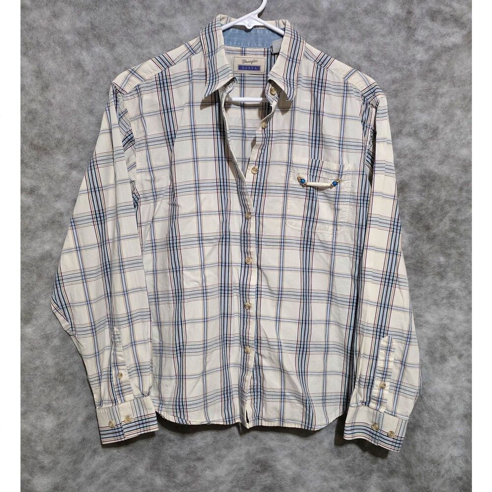 Wrangler Riata Wmn's Sz S Western Shirt plaid LS